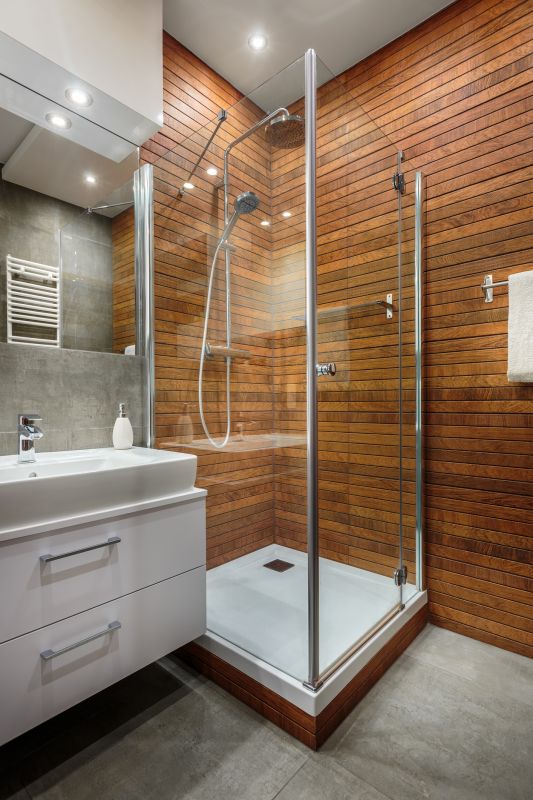 Stylish Shower with Glass Walls